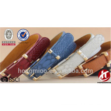 Artificial leather belt as women gift in korean fashion style